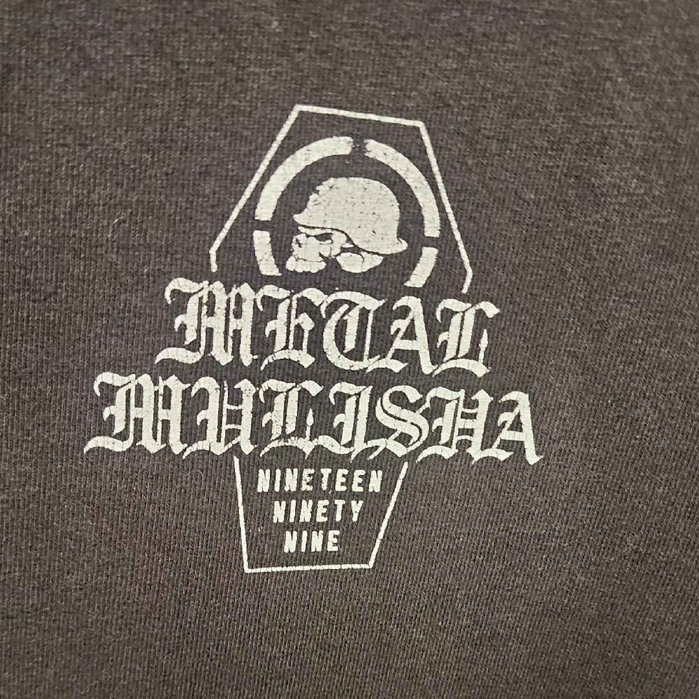 Metal Mulisha Thrashed Grunge Black Short Sleeve Tee - Picture 2 of 6